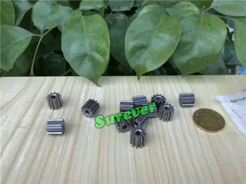 Metal Gear 3.12mm Aperture 11 Teeth 540/545/550/555 Motor/Toy Car 2PCS