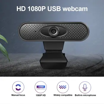 

1080P USB HD Mini Webcam Durable Convenient Online Teaching Live Broadcast Camera With Microphone Digital USB Video Recorder