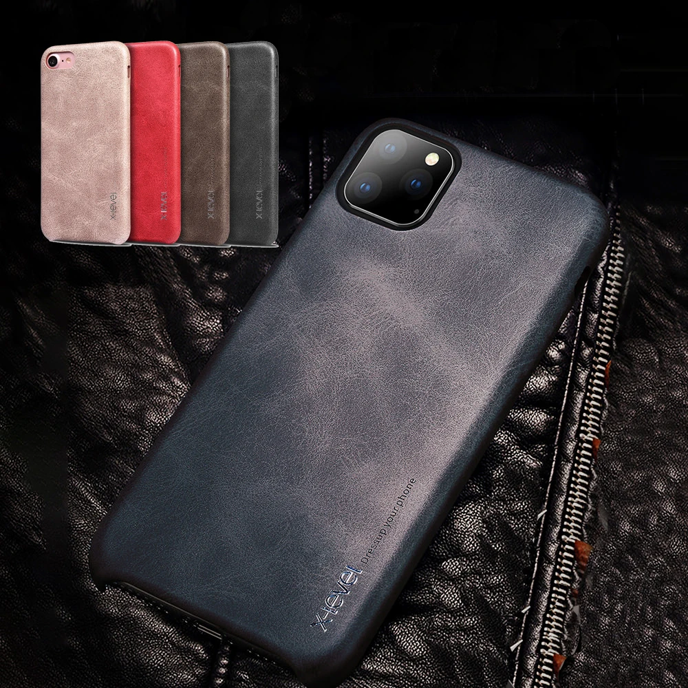 Luxury Genuine Leather Phone Case for IPhone 7 8 6S 6 5 5S SE 2020 Plus Xr X 11 Pro Xs Max Ultra Thin Slim Back Cover Capa | Мобильные