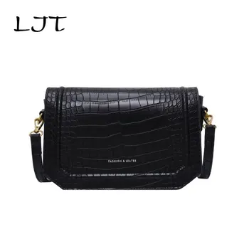 

Vintage Alligator Shoulder Bag For Women 2020 Luxury Handbags Women Bags Designer Female Crocodile Pattern Solid Color Tote Bag