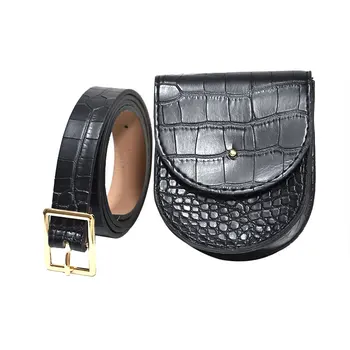 

Fashion Women Leather Fanny Pack Fashion Travel Cell Phone Bag Removable Belt With Waist Pouch