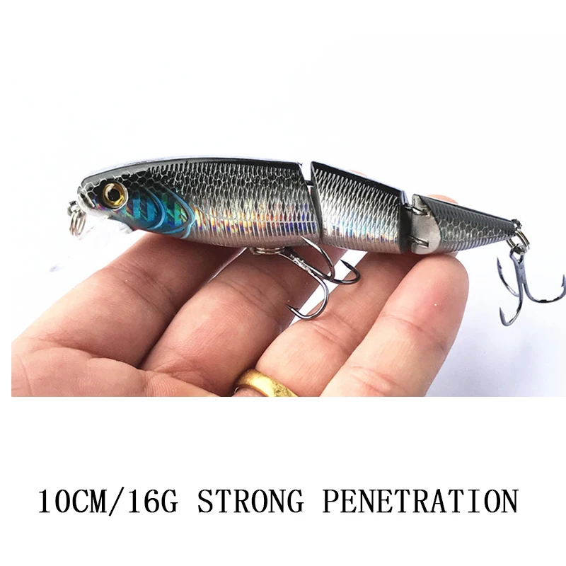

Bait hinge 10cm16g fish plastic fishing artificial swing fish multi-section small three-section fish bait Lu Ya fishing gear
