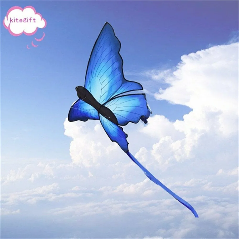 70cm Colorful Cartoon Butterfly Kite Outdoor Sport Single Line Flying Kite with Tail 30m Flying Line for Kids WANGCHAOLI Kite 133 