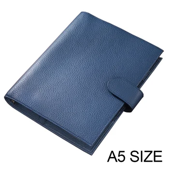 

New arrivals Rings Notebook A5 size Agenda Organizer Cowhide Diary Journal Sketchbook Planner Business Office School Stationery