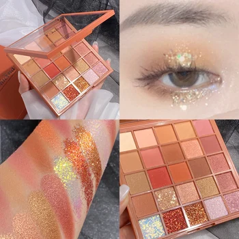 

Natural EyeShadow Pallete Shimmer Matte Shiny Eyeshadow Palette 25 Color Diamond Metallic Glitter Smoky Pigmented Makeup Pallete