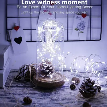 

12 Functions Mini Bulb Christmas Light String USB LED Light Remote Control Wedding Party Christmas Decor 10M