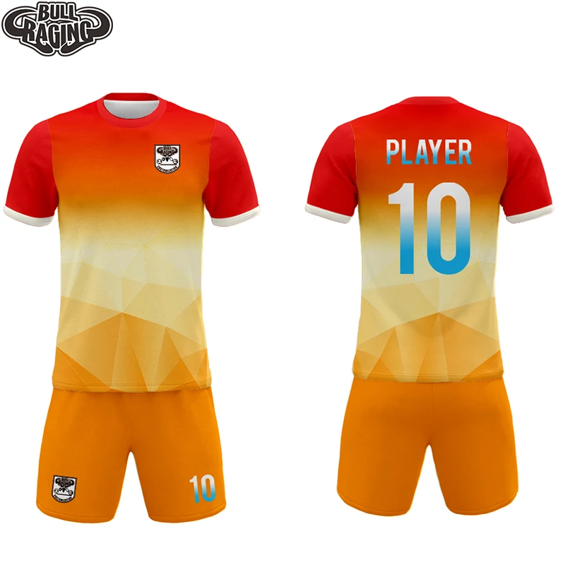 

Оранжево-красный дизайн сублимационная печать создание футбольной формы онлайн