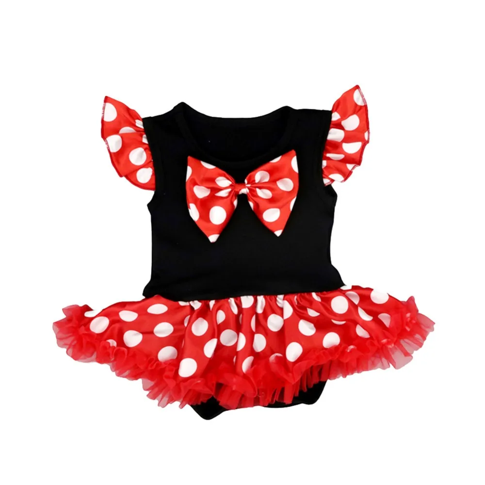 Girl Baby Birthday Clothes Cake Smash Outfit Polka Dot Outfit Cute Minnie Fancy Dress up Baby Girls Clothes Set Photography Prop