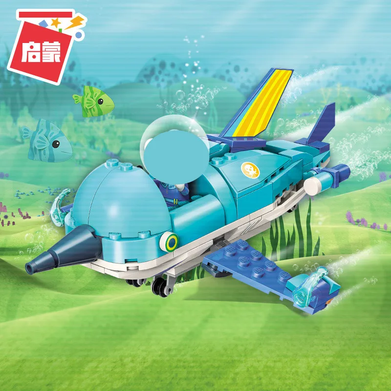 Enlighten Bricks Kids Juguetes Cartoon Octonauts Sailfish Vehicle Model