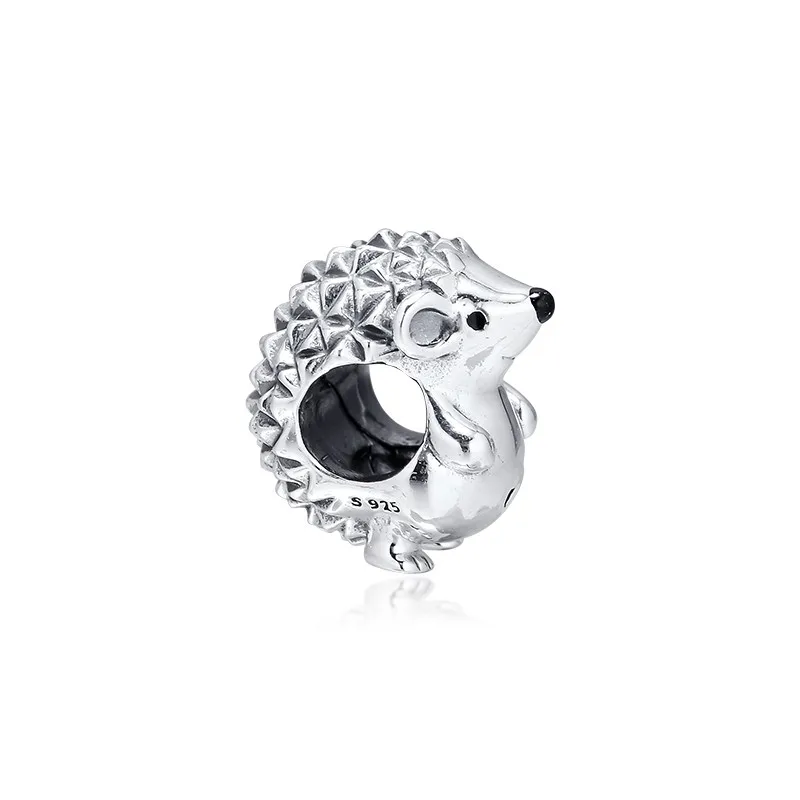 

Hedgehog Animal Charm Beads for Charms Bracelets Women DIY Sterling Silver 925 Beads for Jewelry Making Fashion 2019 Autumn New