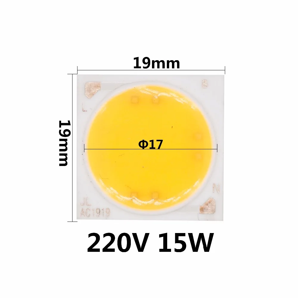AC220V 10 Вт 15 Вт 20 Вт керамический COB светодиодный чип лампы Смарт IC хорошего качества чип для наружного прожектора DIY теплый белый