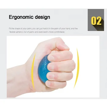 

High Elastic Egg Grip Ball TPE Pressure Relief Ball Hand Exercise Ball Fitness Equipment