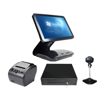 15.6 Inch Flat Panel Touch Screen POS Terminal Windows OS All In One POS System 15.6 Inch Flat Panel Touch Screen POS Terminal Windows OS All In One POS System