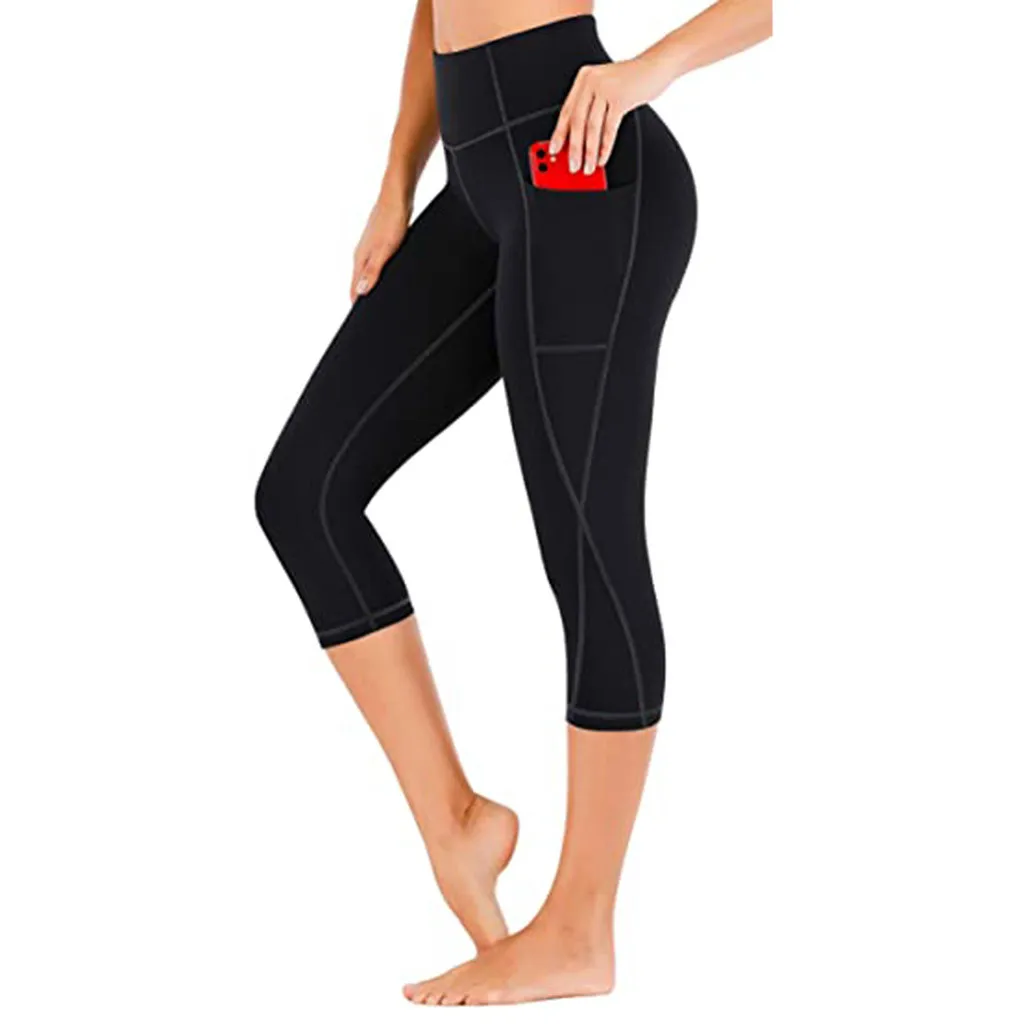Mallas deportivas Push Up Para Mujer, Leggings de cintura alta, color negro, Sexy