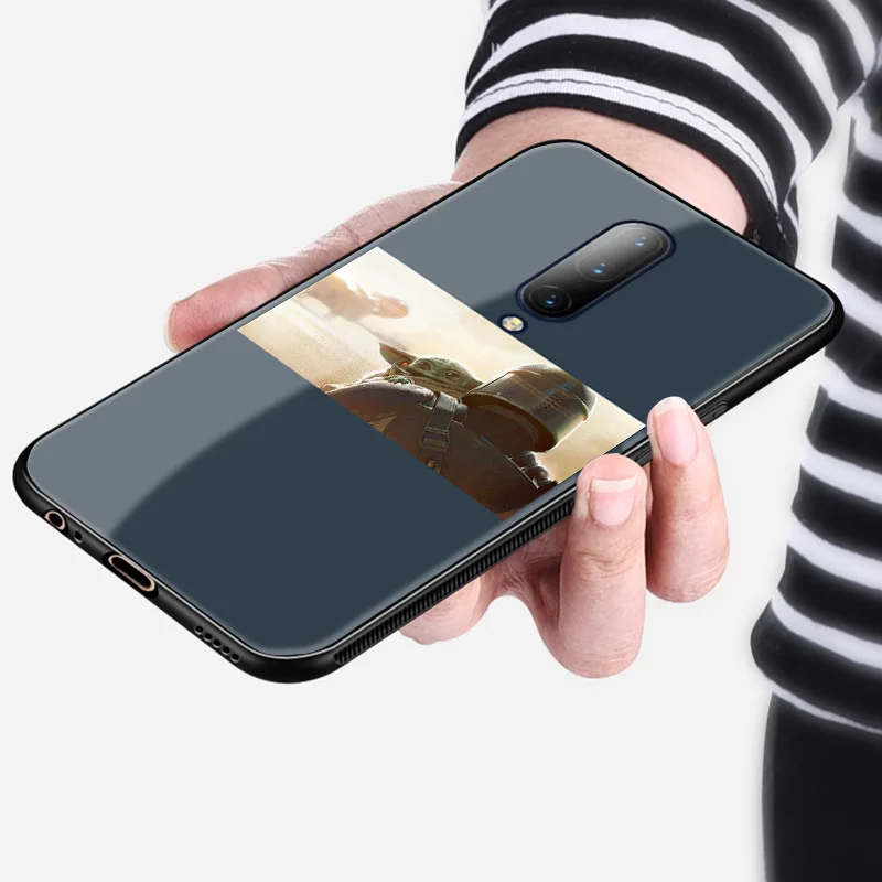 Милый мягкий силиконовый чехол для телефона yoda из гладкого закаленного стекла для OnePlus 6 6T 7 7T Pro