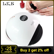 LKE 72 Вт Сушилка для ногтей Светодиодный УФ-лампы 36 светодиодный s сушка для УФ-геля отверждения клея DIY художественные инструменты машина с автоматическим датчиком лампы для ногтей