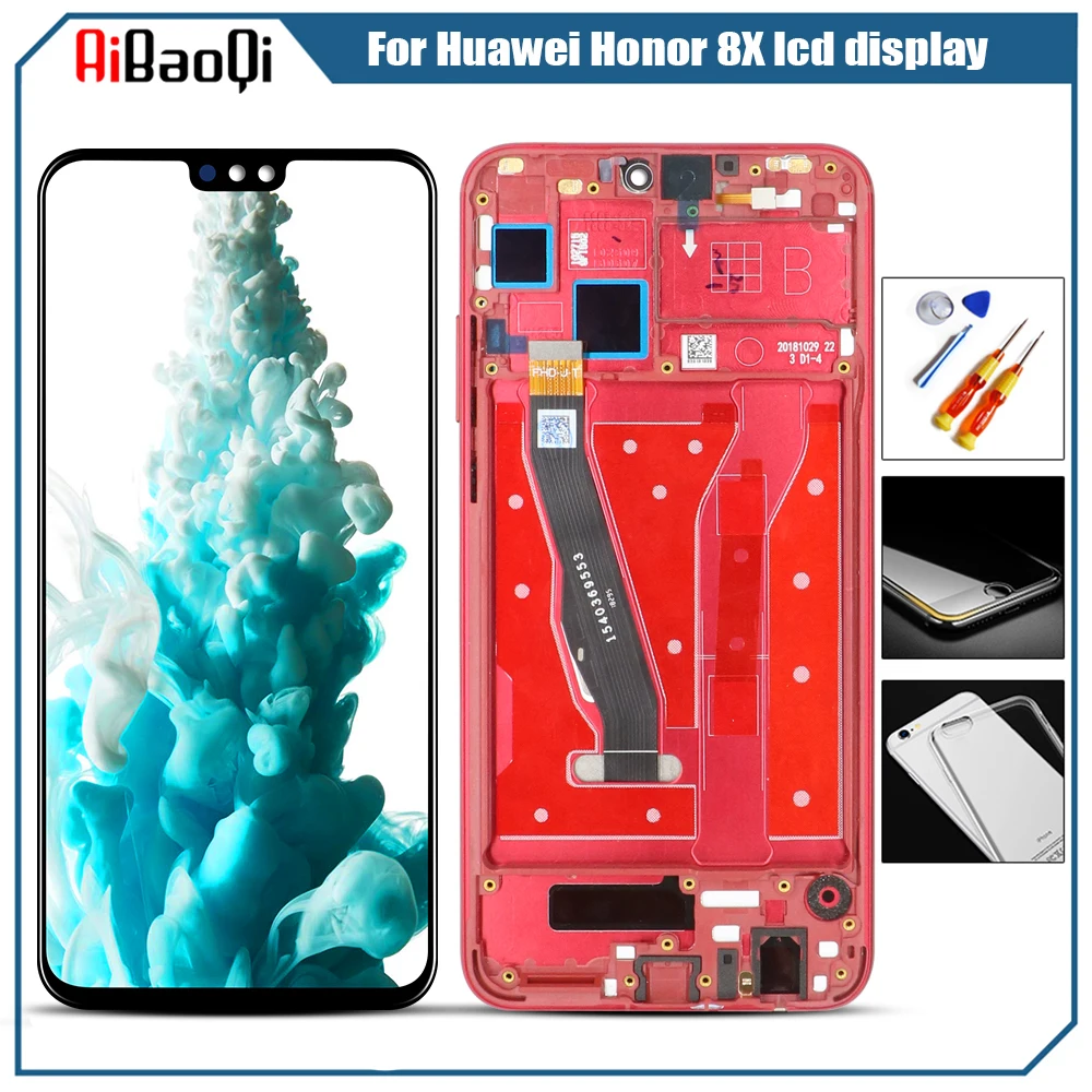 

Оригинальный ЖК-дисплей 6,5 для Huawei Честь 8X ЖК-дисплей + сенсорный экран Сенсорная панель дигитайзер JSN-L21 JSN-L42 для HUAWEI Honor8X экран с рамкой