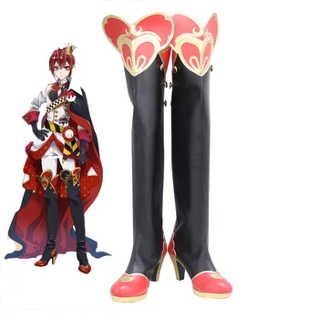 

Game Twisted Wonderland Riddle Cosplay Shoes High Heel PU Leather Shoes Custom Made Halloween Carnival Boots Cosplay Props