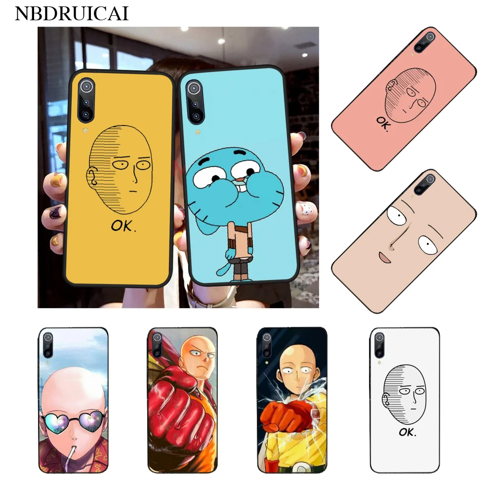 NBDRUICAI аниме отбеливатель One Punch Man мягкий черный телефонный чехол для Xiaomi 8 9 se 5X Redmi