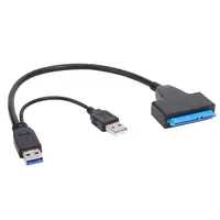 ל sata כבל USB 3.0 SATA 3 כבל SATA ל- USB 3.0 2.0 מתאם כדי 6 Gbps 22 פין SATA III כבל 2.5 אינץ חיצוניים SSD HDD כונן קשיח (4)