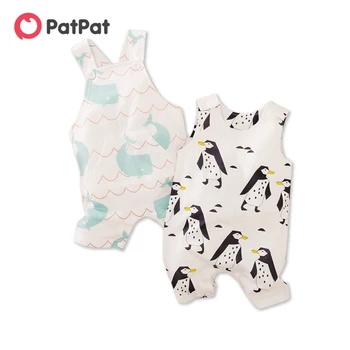 

PatPat 2020 New Arrival Summer and Spring Baby Penguin Sleeveless Romper One Pieces Rompers for Baby Boys and Girla