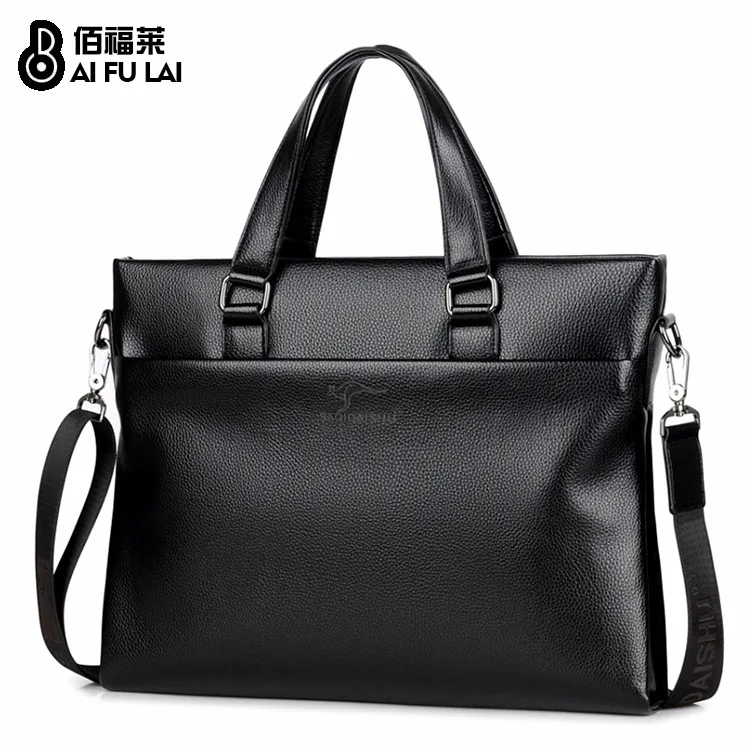 

Handbag Men's Korean-style Men Business Briefcase Soft Leather Crossbody Bag Computer Bag