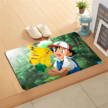 

Q6G&w108 Custom pikachu pokemon Doormat Home Decor Door mat Floor Mat Bath Mats foot pad q-h718qwi108i