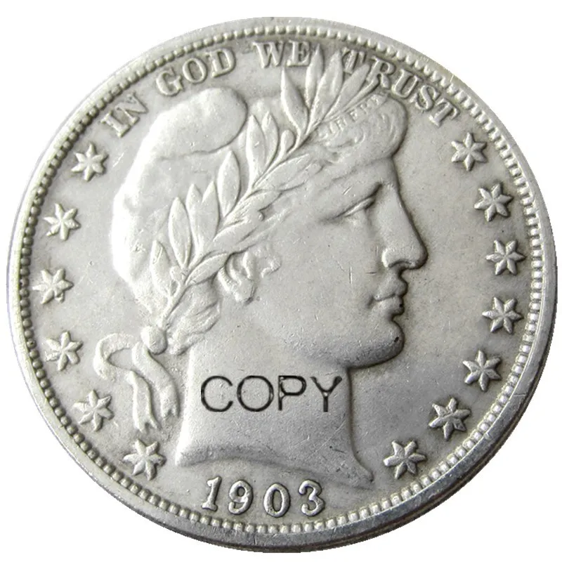 

US 1903POS Barber Half Dollar Silver Plated Copy Coins
