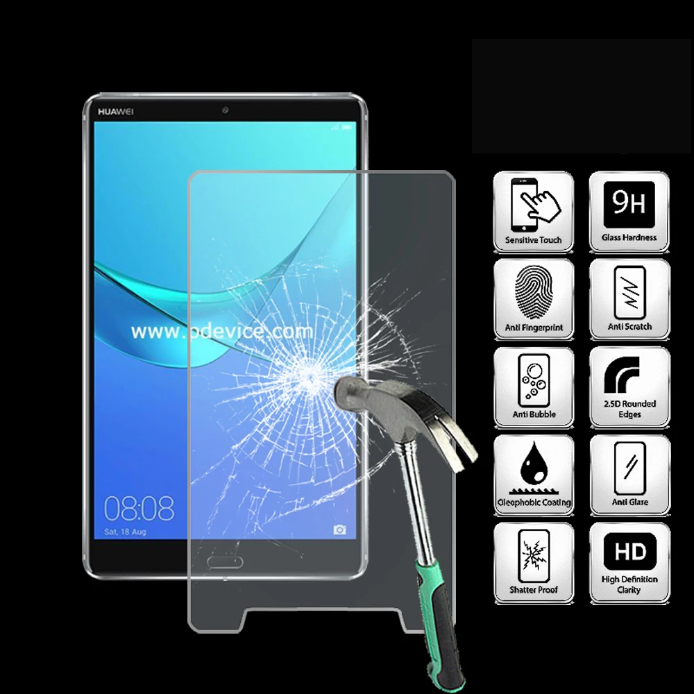 

For Huawei MediaPad M5 8 Wi-Fi Tablet Ultra Clear Tempered Glass Screen Protector Anti-friction Proective Film