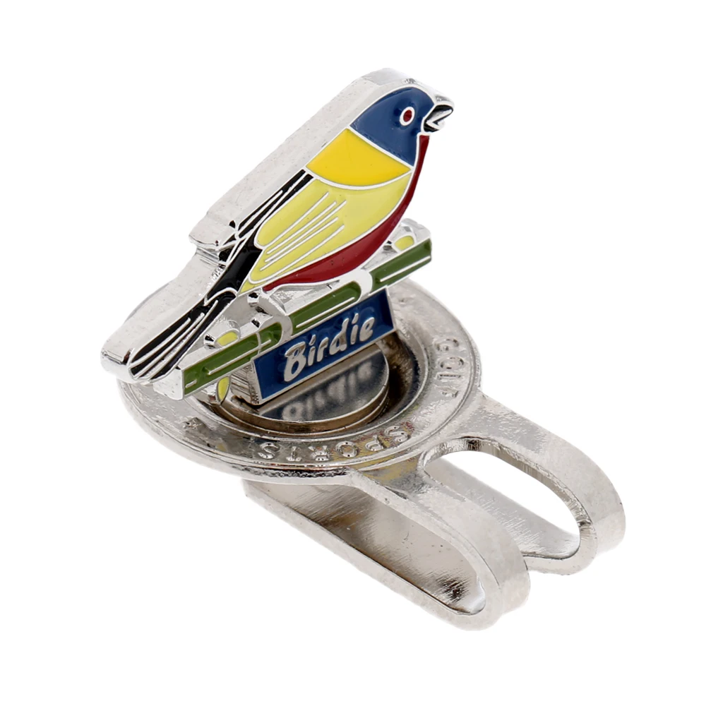 Cute Bird Pattern  Hat Clip Golf Ball Markers Fit for Golf Cap