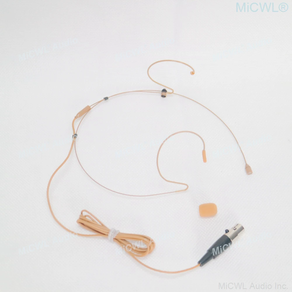 Fone de Ouvido Sistema sem Fio 4pin para Shure Marrom Microfone Mini Xlr Ad4q Ulxd4d Qlxd Ulxd Slxd Tan Cor Ta4f - Image 4