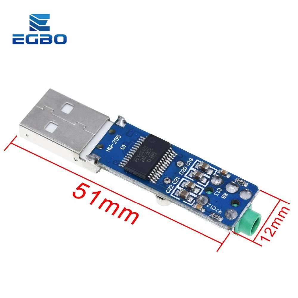 1 ~ 4pcs egbo 5v mini pcm2704 usb dac hifi usb soundkarte usb power dac decoder board modul für arduino raspberry pi 16 bit – Detail 22