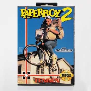 

Paper boy 2 16bit MD Game Card For Sega Mega Drive/ Genesis with Retail Box