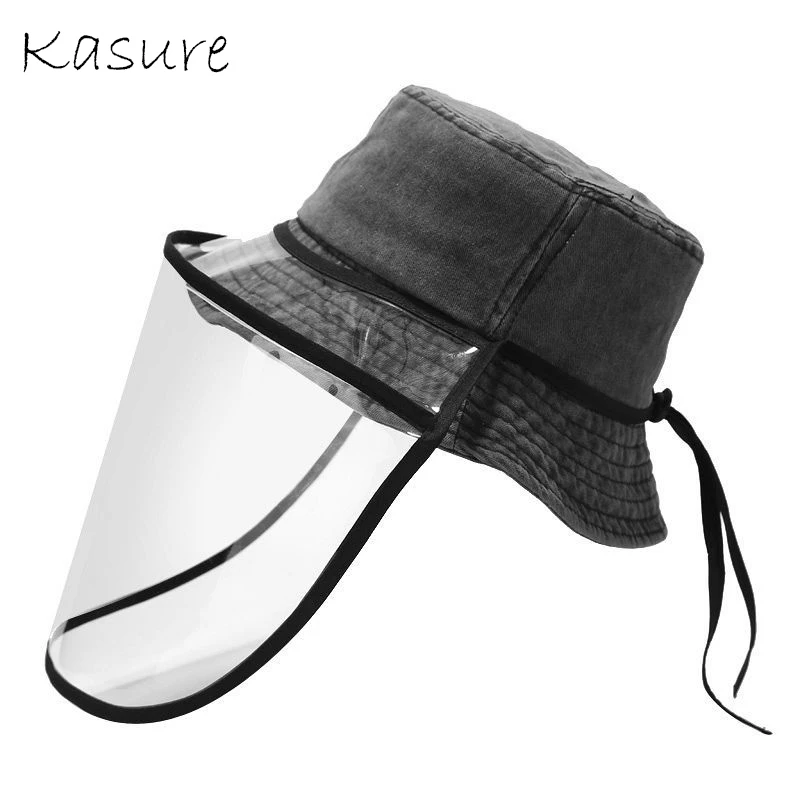

KASURE Saliva Prevent Droplet Transmission Fisherman Hat Unisex Outside Women Men Bucket Hats Summer Sunshine Protect Travel Cap
