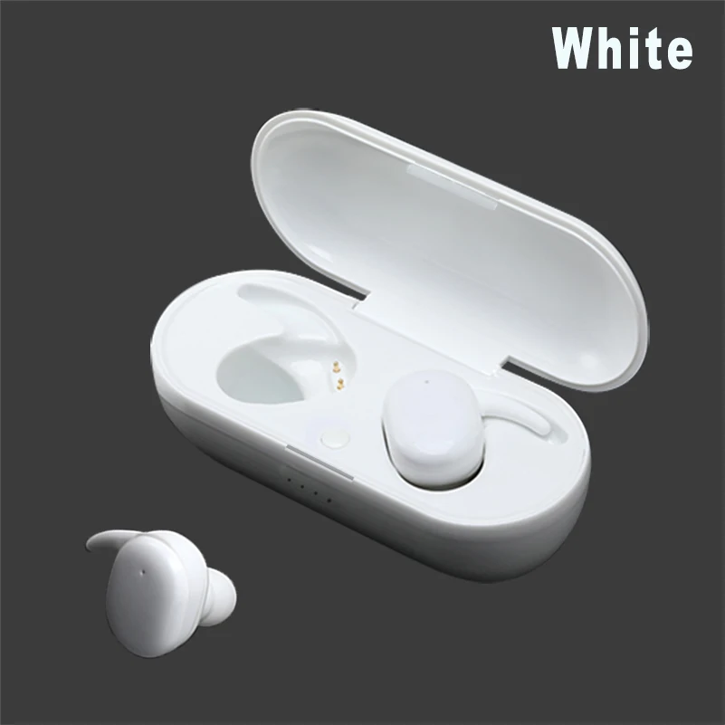 Wireless Earphones Bluetooth 5.0 Stereo Earbuds Headset High-speed Data with Microphone for iOS Android - Цвет: Белый