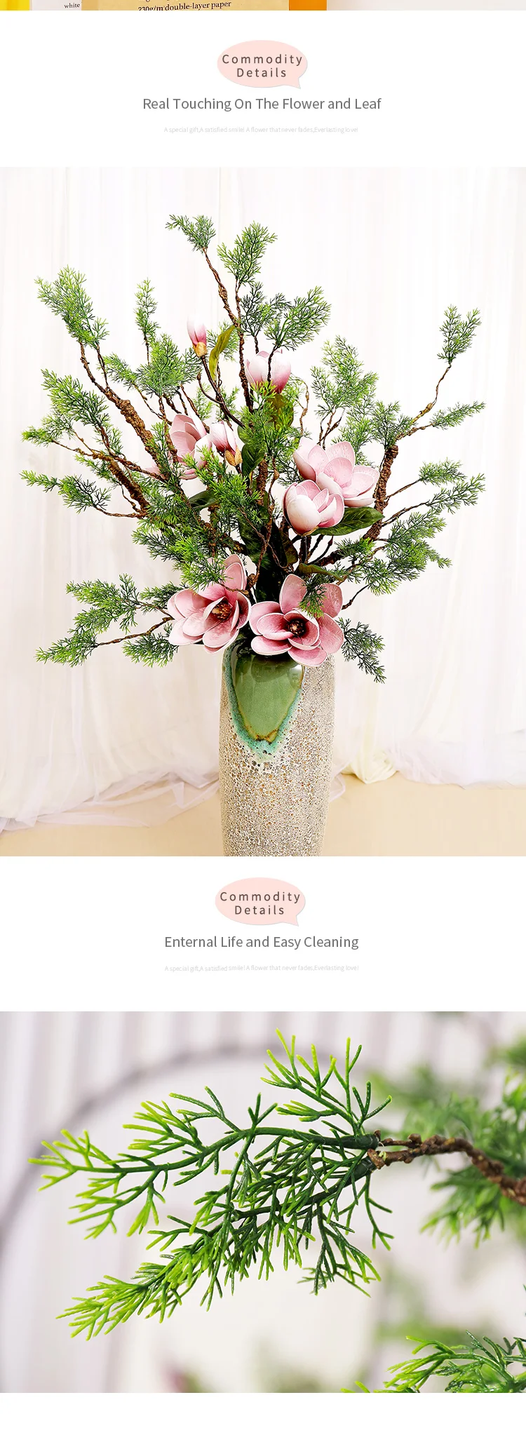 De Liana, Rattan, Videiras Flor Flexível, Decoração Do Casamento, 1 Bouquet