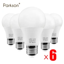 6pcs LED Bulb Lamps  E27 220V 18W 15W 12W LED Spotlight Indoor Kitchen Bedroom Living Dining Room Lighting Fixtures Spot Lamps