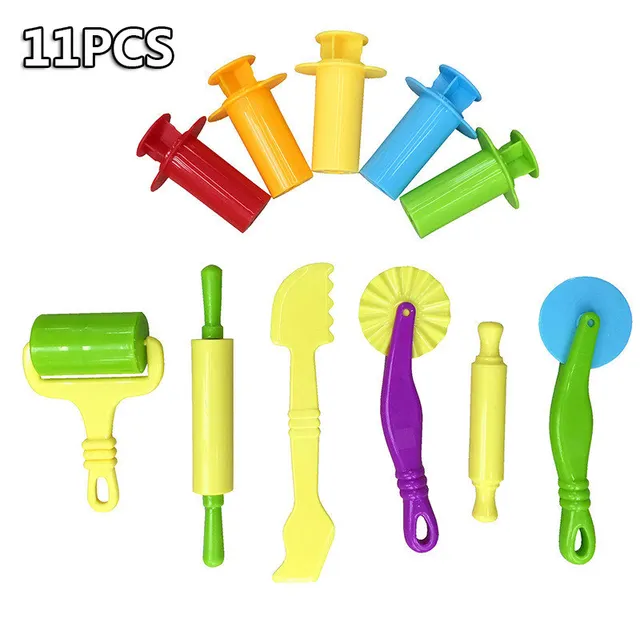 2021 DIY Slimes Play Dough Tools Accessories Plasticine Modeling Soft Clay Kits Sets Cutters Moulds Educational toy for children 4