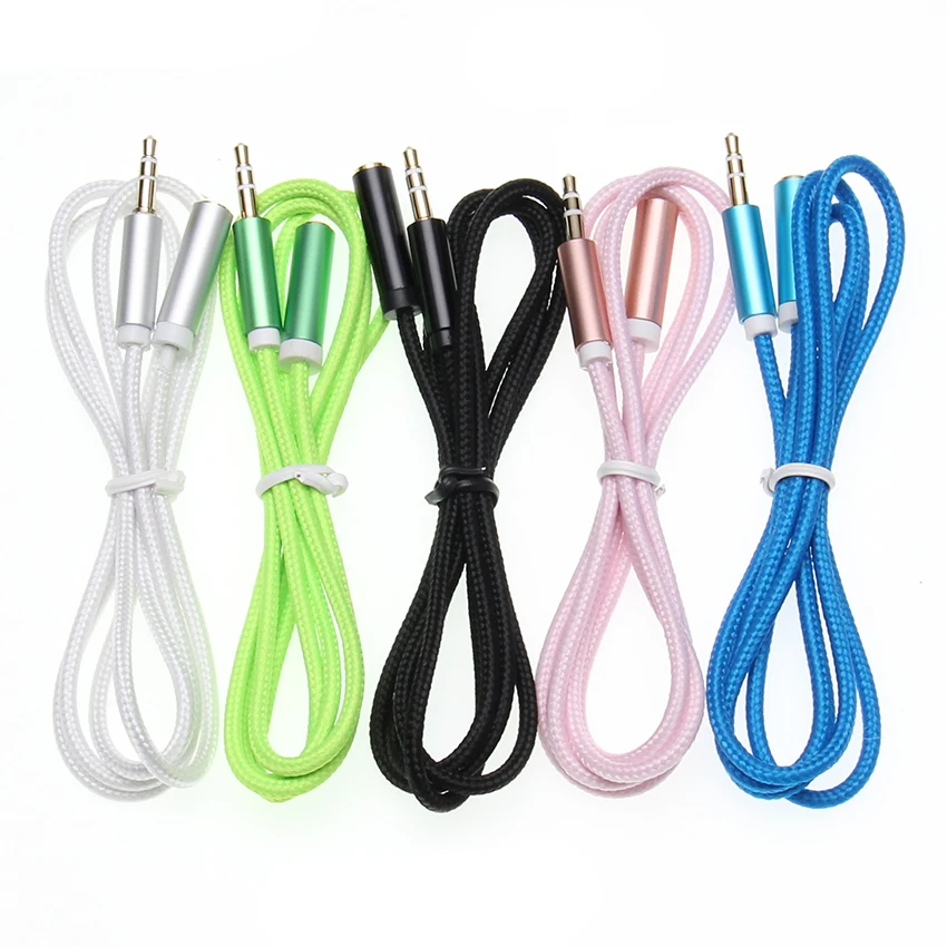 3 5mm Extension Audio Cable Male to Female Aux Cord for Speaker Car Headphone For Xiaomi Samsung MP3 4 Smartphone