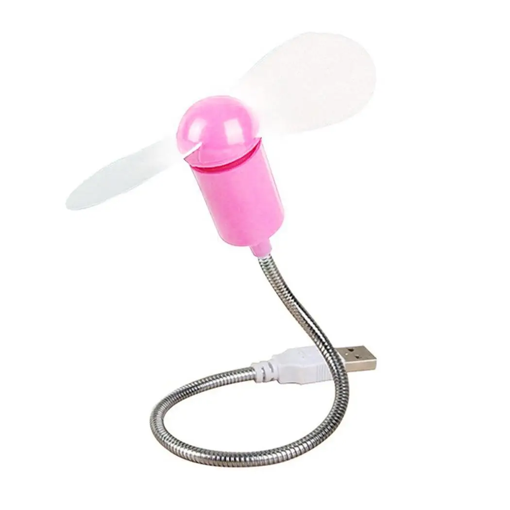 

Portable USB Fan Adjustable Serpentine Metal Hose Rotary Vane Mini Cooling Fan Plug and play Summer Cooling Personal Air Cooler