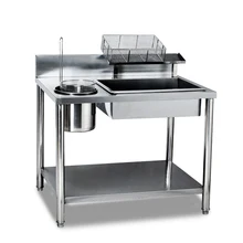 BS-1000 Electric Wrap Powder Table Powder Table Wrap Powder Table Fried Chicken Burger Shop Special Food Processing Machine