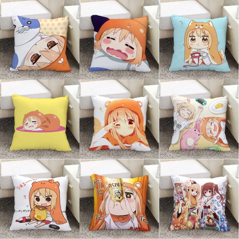 Подушка с двусторонним принтом Himouto 45 см * см! Умару-Чан миниова аниме мультфильм 2