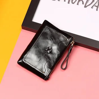 

MIWIND Women Wallet Hasp Coin Purses Famous Brand Fashion Leopard Genuine Leather Ladies Long Clutch Wallets LSJ016