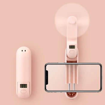 

USB Rechargeable Mini Fan Portable Handheld Foldable Fan Mobile Phone Stand Small Fan Air Cooler Ventilador Electric Fan
