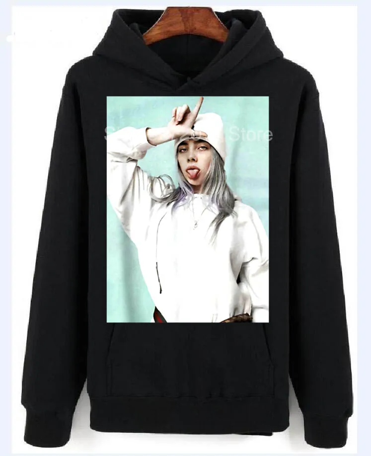 Billie Eilish толстовки свитер вентиляторы круглый вырез лучшие продажи мужской