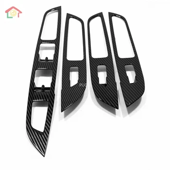 

Carbon Fiber Abs Car window switch Window Lifter Panel Cover for Geely Azkarra Boyue Pro Atlas Emgrand 2019 2020 Accessories