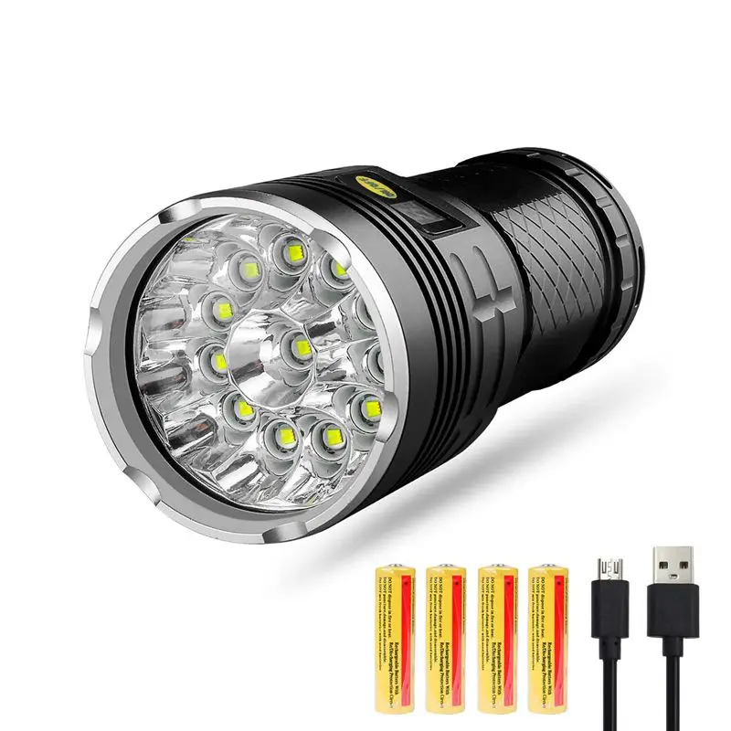 Ha Condotto La Torcia Elettrica 10000 Lumen 12x XM L T6 Led 4 Modalit 
