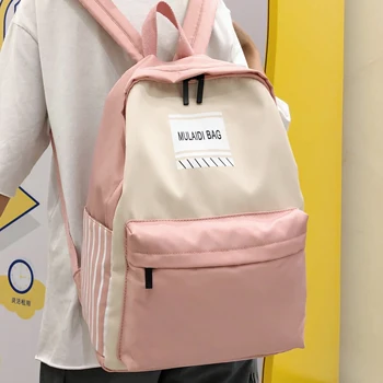 

Fashion Female Student School Backpack Travel Girl Bags for Teenagers Waterproof women black Backpack Casual Rucksack Mochila