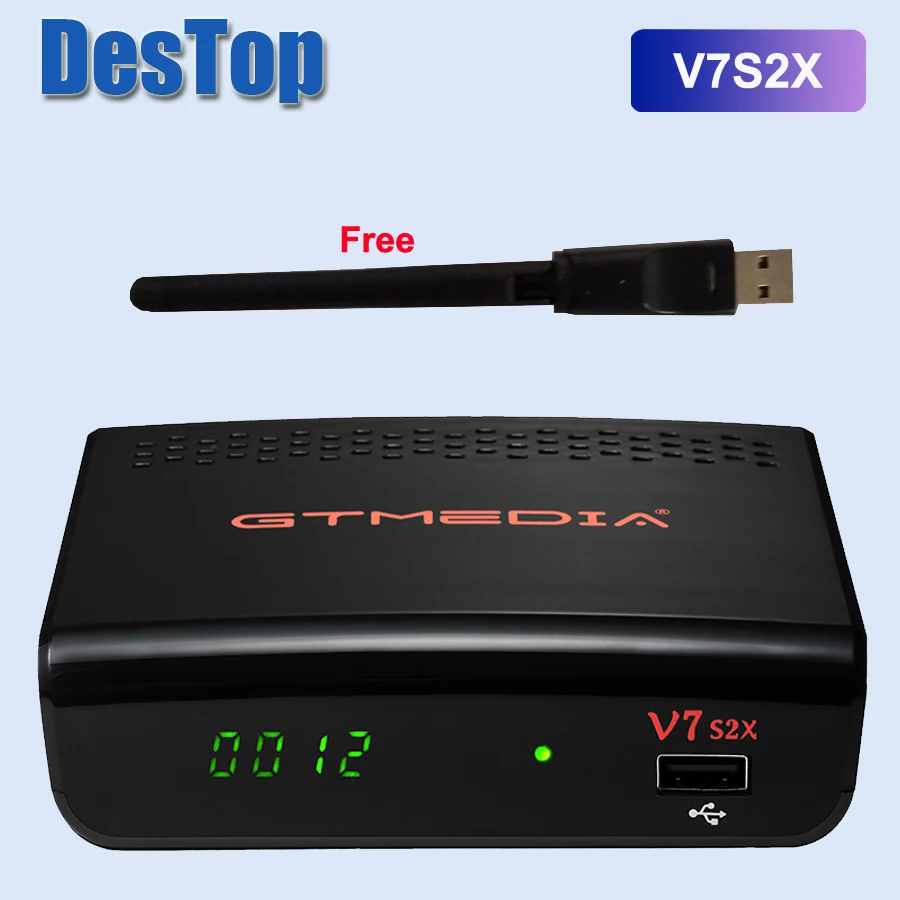 GTMEDIA V7S2X HD DVB S/S2/S2X AVS + VCM/ACM/multi stream/T2MI BISS auto roll Full PowerVu DRE & Biss key 10 шт. со