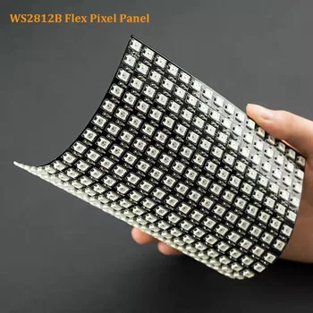 

1 pcs 16x16 Pixel WS2812B LED Heatsink chip Digital Individually addressable led module Panel Flexible DIY Display Board DC5V
